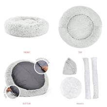 Load image into Gallery viewer, Calming Shag Vegan Fur Donut Cuddler - 36"x36" - WOW BRANDZ