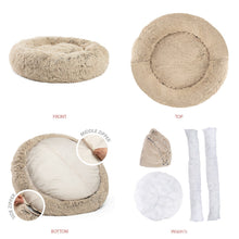 Load image into Gallery viewer, Calming Shag Vegan Fur Donut Cuddler - 36"x36" - WOW BRANDZ