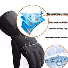 Load image into Gallery viewer, WATERPROOF RECHARGEABLE HEATED GLOVES FOR MEN WOMEN - ONE SIZE FITS THE MOST - WOW BRANDZ