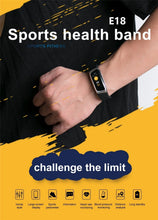 Load image into Gallery viewer, E18 Smart Band - Heart Rate Monitor, Sport Bracelet IP67 Waterproof Fitness Tracker - WOW BRANDZ