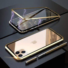 Load image into Gallery viewer, 360 Metal Case For iPhone 6 7 8 Plus X XR XS MAX Case Magnetic Luxury Shockproof Tempered Glass Cover For iPhone 11 Pro Max Case - WOW BRANDZ