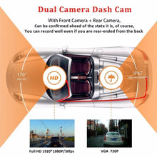 Load image into Gallery viewer, Dash Cam Dual Lens Car DVR Vehicle Camera Full HD 1080P - WOW BRANDZ
