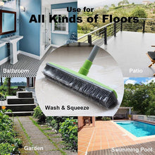 Load image into Gallery viewer, Miracle Broom 3-in-1 Bristles Sweeper Squeegee Scratch Free Bristle Broom for Pet Cat Dog Hair Carpet Hardwood Windows - WOW BRANDZ
