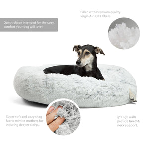 Calming Shag Vegan Fur Donut Cuddler -  36"x36" - WOW BRANDZ