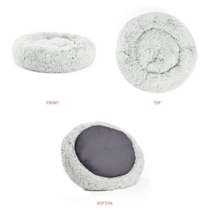 Calming Shag Vegan Fur Donut Cuddler - 23"x23" - WOW BRANDZ