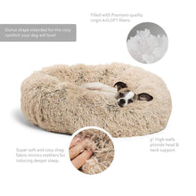 Load image into Gallery viewer, Calming Shag Vegan Fur Donut Cuddler - 23&quot;x23&quot; - WOW BRANDZ
