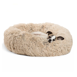 Calming Shag Vegan Fur Donut Cuddler - 23"x23" - WOW BRANDZ