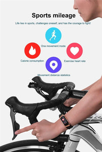 E18 Smart Band - Heart Rate Monitor, Sport Bracelet IP67 Waterproof Fitness Tracker - WOW BRANDZ