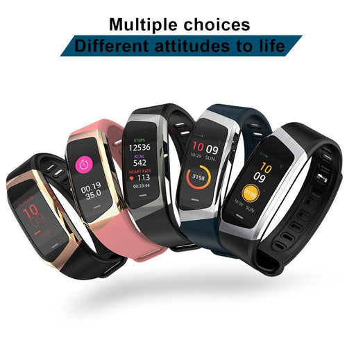 E18 Smart Band - Heart Rate Monitor, Sport Bracelet IP67 Waterproof Fitness Tracker - WOW BRANDZ