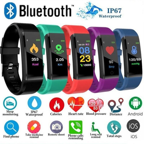 Smart Watch and Blood Pressure Monitor for Men Women Fitness Tracker - WOW BRANDZ