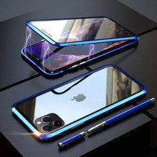 Load image into Gallery viewer, 360 Metal Case For iPhone 6 7 8 Plus X XR XS MAX Case Magnetic Luxury Shockproof Tempered Glass Cover For iPhone 11 Pro Max Case - WOW BRANDZ
