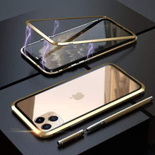 Load image into Gallery viewer, 360 Metal Case For iPhone 6 7 8 Plus X XR XS MAX Case Magnetic Luxury Shockproof Tempered Glass Cover For iPhone 11 Pro Max Case - WOW BRANDZ
