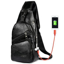 Load image into Gallery viewer, Cross-Chest Bag with USB Charging Socket - WOW BRANDZ
