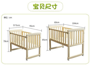 2 in 1 baby  sleep crib baby bed cradle - WOW BRANDZ