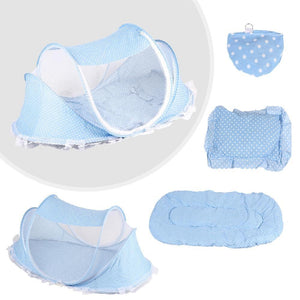 Baby Crib Bed With Mattress Pillow Set - WOW BRANDZ