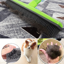 Load image into Gallery viewer, Miracle Broom 3-in-1 Bristles Sweeper Squeegee Scratch Free Bristle Broom for Pet Cat Dog Hair Carpet Hardwood Windows - WOW BRANDZ
