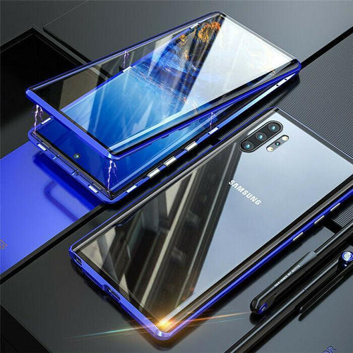 360° Magnetic Case For Samsung S10 Plus S9 Note 10 + Double Sided Tempered Glass - WOW BRANDZ