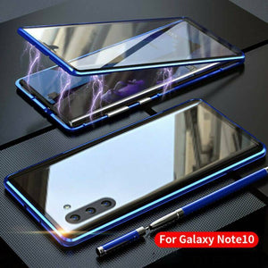 360° Magnetic Case For Samsung S10 Plus S9 Note 10 + Double Sided Tempered Glass - WOW BRANDZ