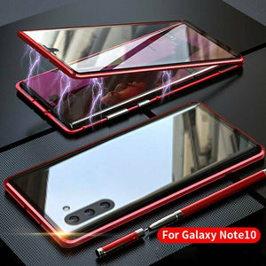 360° Magnetic Case For Samsung S10 Plus S9 Note 10 + Double Sided Tempered Glass - WOW BRANDZ