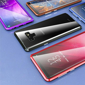 360° Magnetic Case For Samsung S10 Plus S9 Note 10 + Double Sided Tempered Glass - WOW BRANDZ