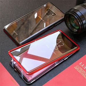 360° Magnetic Case For Samsung S10 Plus S9 Note 10 + Double Sided Tempered Glass - WOW BRANDZ