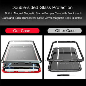 360° Magnetic Case For Samsung S10 Plus S9 Note 10 + Double Sided Tempered Glass - WOW BRANDZ