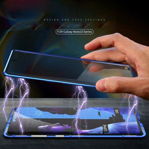 360° Magnetic Case For Samsung S10 Plus S9 Note 10 + Double Sided Tempered Glass - WOW BRANDZ