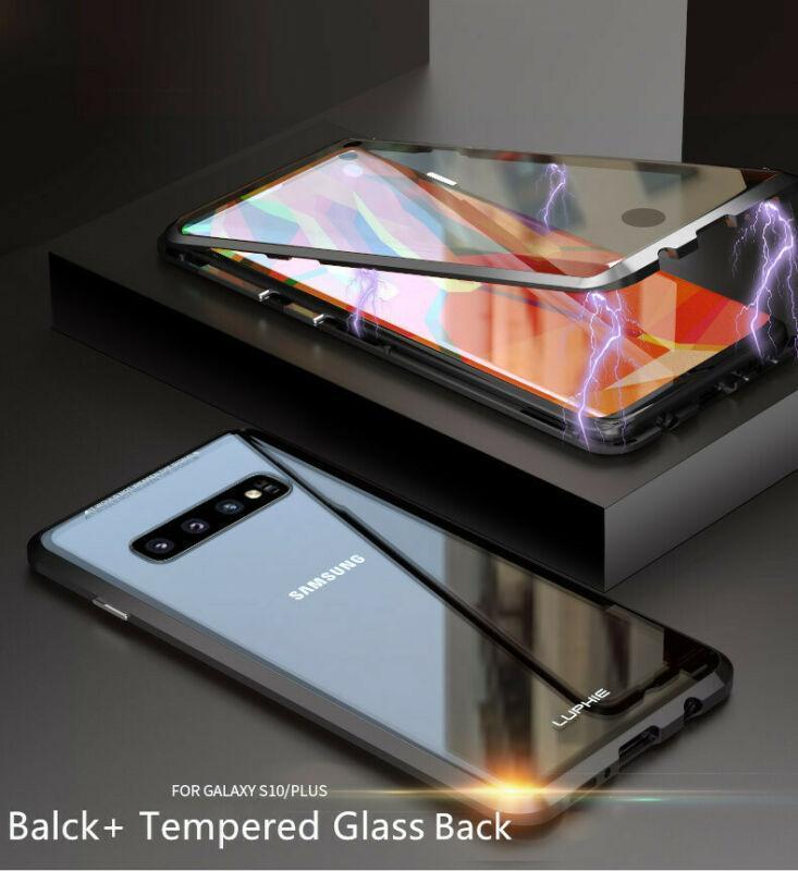 360° Magnetic Case For Samsung S10 Plus S9 Note 10 + Double Sided Tempered Glass - WOW BRANDZ