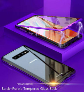 360° Magnetic Case For Samsung S10 Plus S9 Note 10 + Double Sided Tempered Glass - WOW BRANDZ