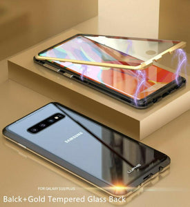 360° Magnetic Case For Samsung S10 Plus S9 Note 10 + Double Sided Tempered Glass - WOW BRANDZ